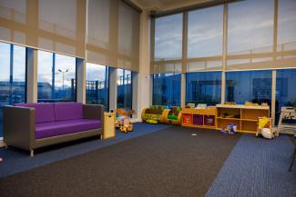 childrens area of a visit room