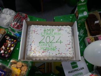 cake made for Macmillan Coffee Morning