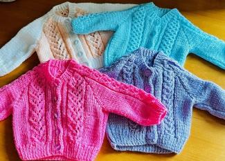 knitted cardigans for babies