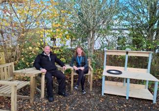 primary school receiving new playground equipment